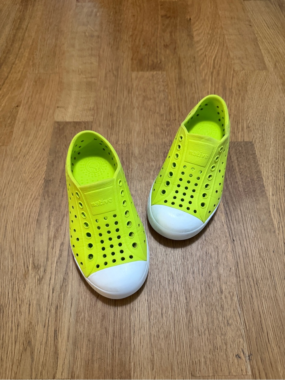 Native C10 Neon Yellow Green Jefferson Slip On Shoes
